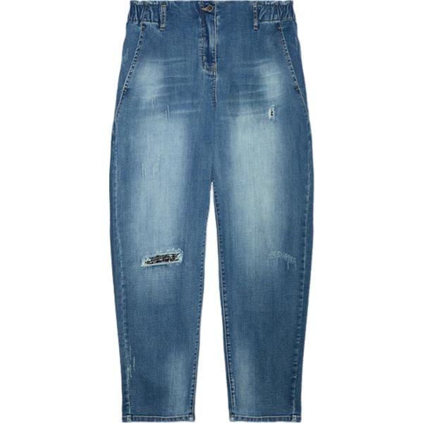 jeans dritti Fiorella Rubino blu