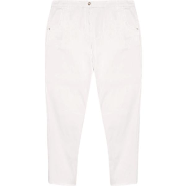 pantaloni Fiorella Rubino bianco