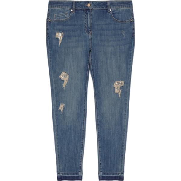 jeans strappati Fiorella Rubino blu