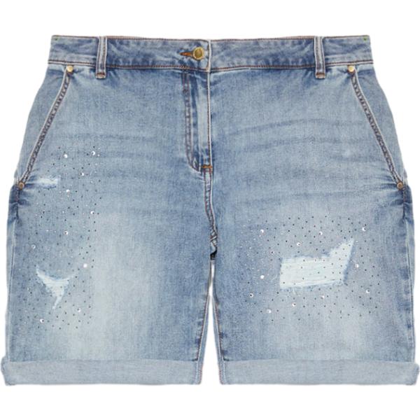 shorts Fiorella Rubino blu