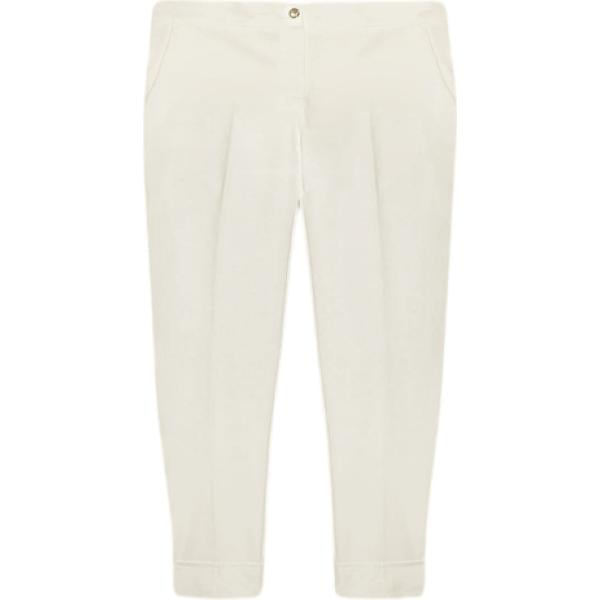 pantaloni Fiorella Rubino bianco
