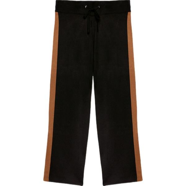 pantaloni a palazzo Fiorella Rubino nero a righe