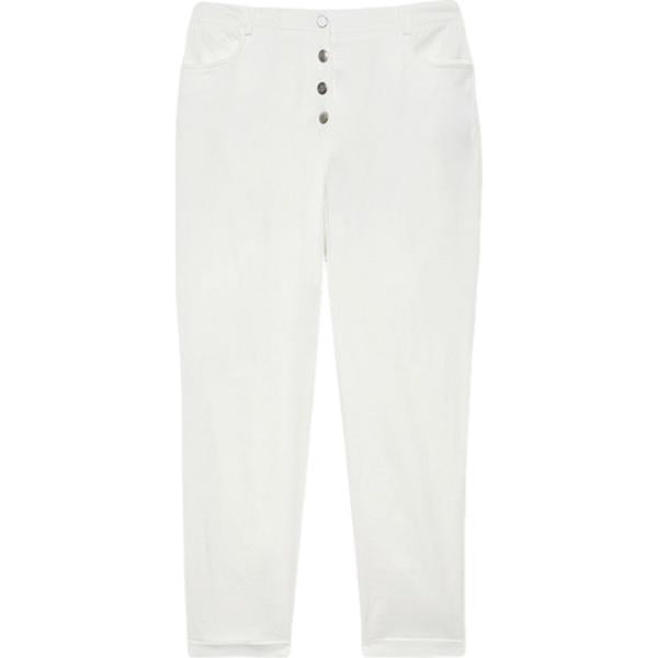 pantaloni Fiorella Rubino bianco