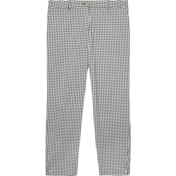 pantaloni skinny Fiorella Rubino grigio a quadri