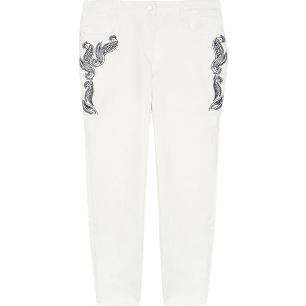 pantaloni Fiorella Rubino bianco