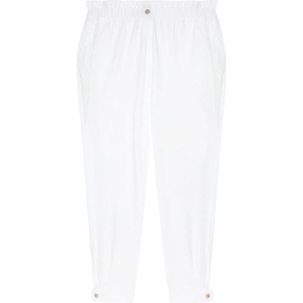 pantaloni Fiorella Rubino bianco