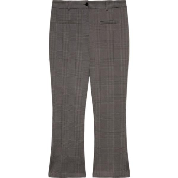 pantaloni Fiorella Rubino marrone a quadri