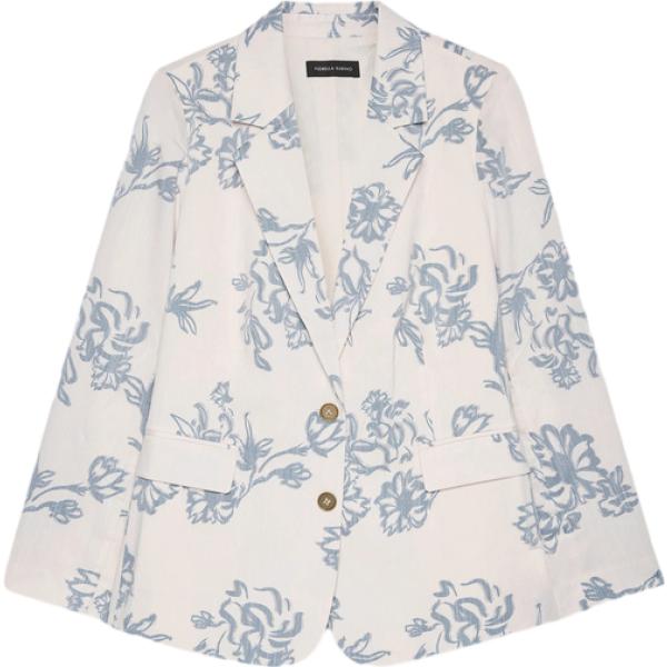 blazer Fiorella Rubino marrone a fiori