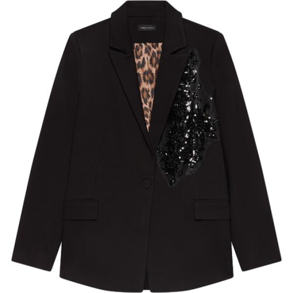 blazer Fiorella Rubino nero animalier