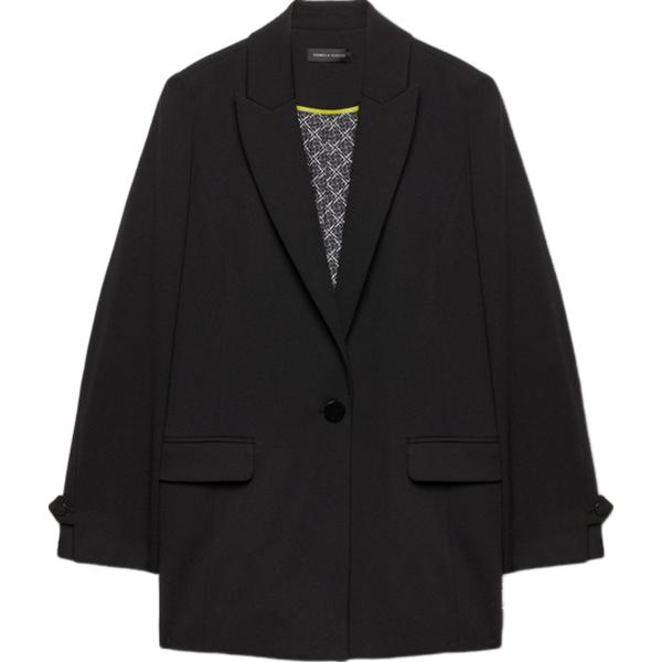 blazer Fiorella Rubino nero con stampe