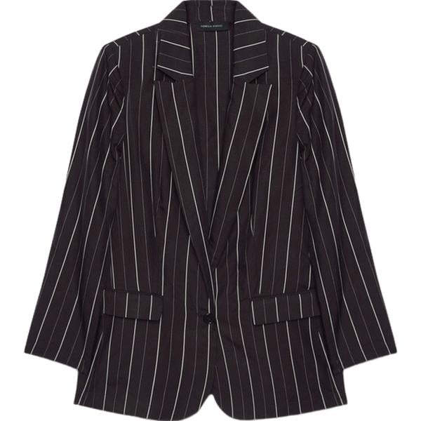 blazer Fiorella Rubino nero a righe
