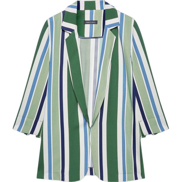 blazer Fiorella Rubino grigio a righe