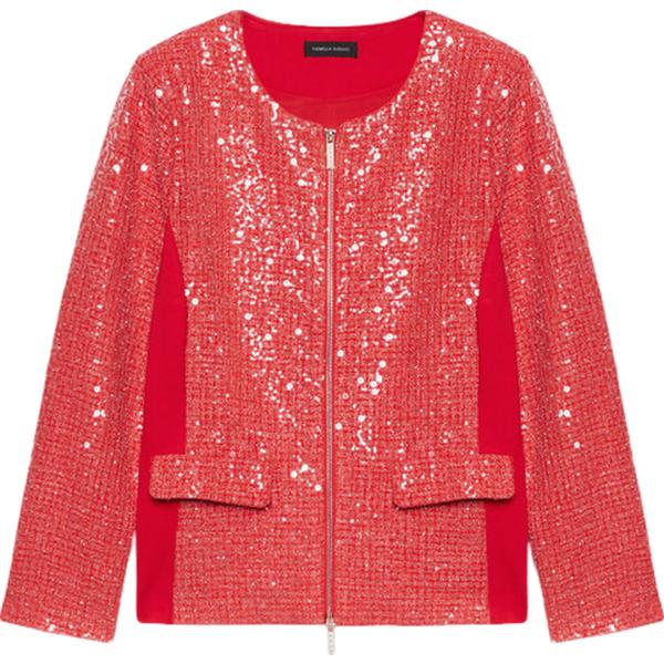 blazer Fiorella Rubino rosso tinta unita