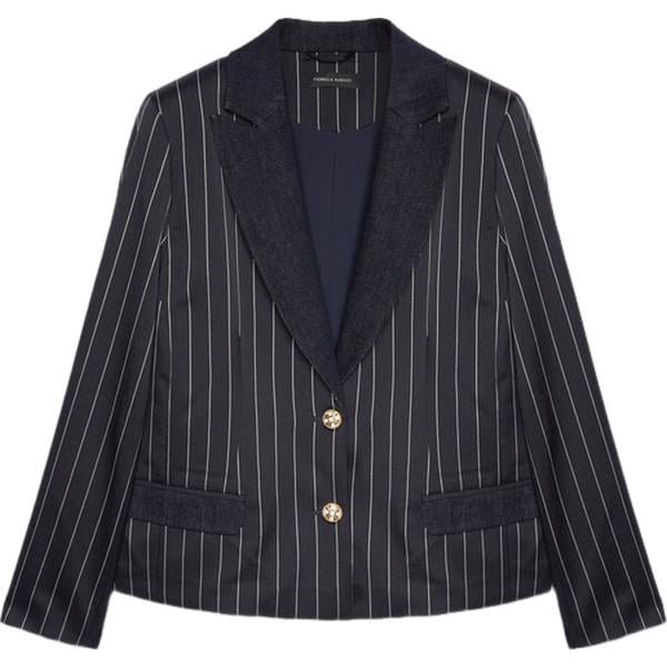 blazer Fiorella Rubino nero a righe