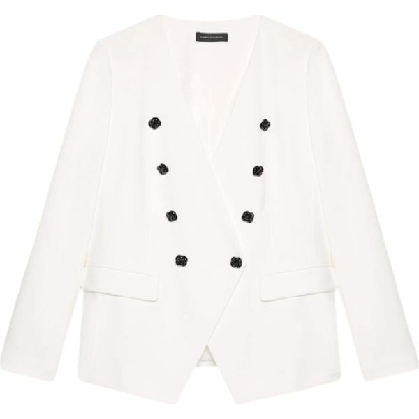 blazer Fiorella Rubino bianco