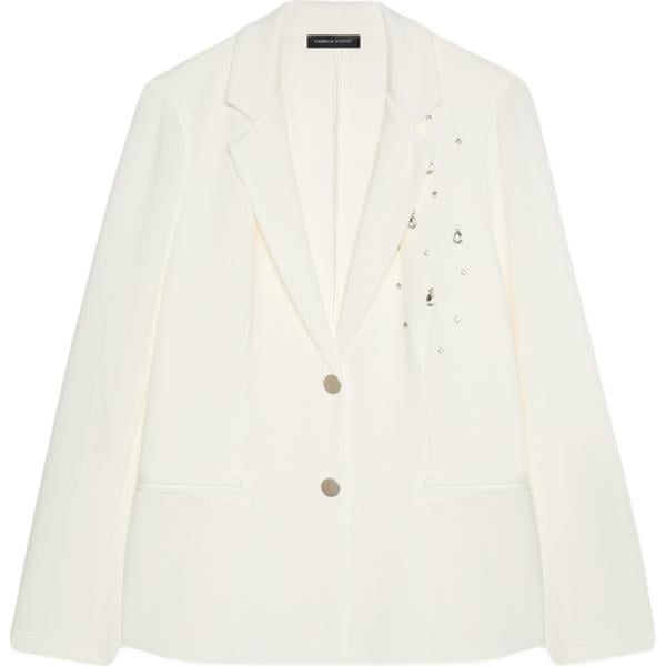 blazer Fiorella Rubino bianco