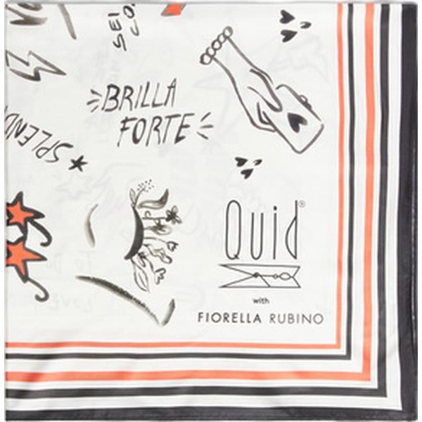 foulard Fiorella Rubino bianco