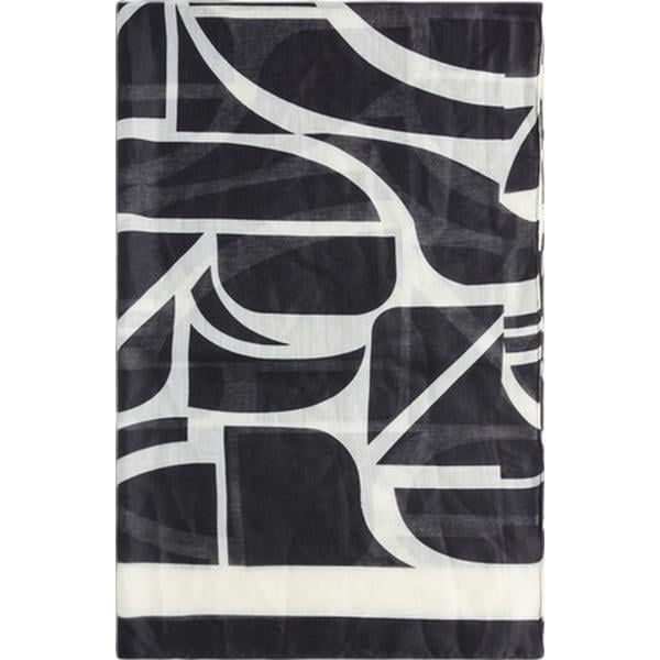 foulard Fiorella Rubino nero con stampe