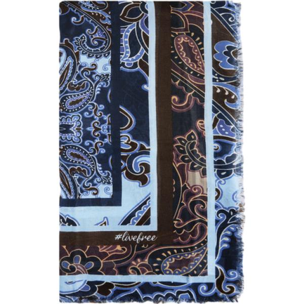 foulard Fiorella Rubino marrone paisley