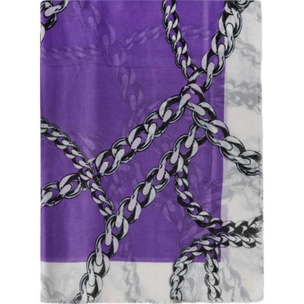 sciarpe Fiorella Rubino viola con stampe
