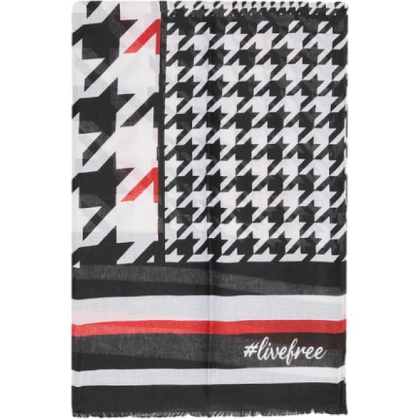 foulard Fiorella Rubino multicolore pied de poule