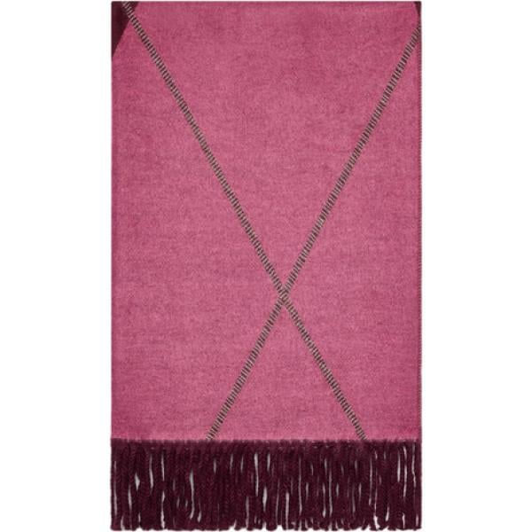 sciarpe Fiorella Rubino rosa a righe