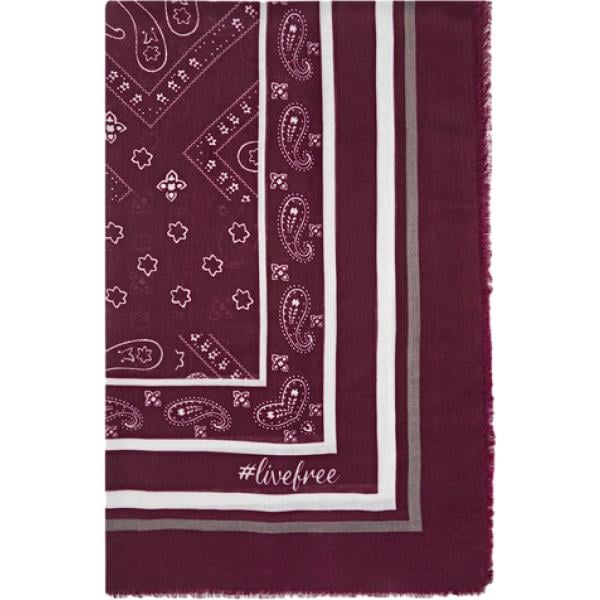foulard Fiorella Rubino rosso paisley