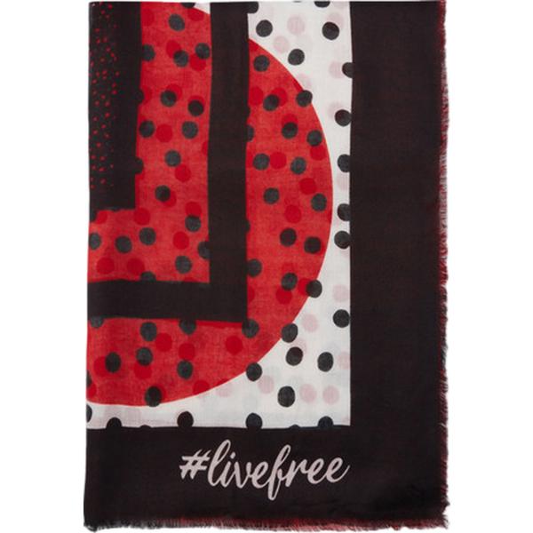 foulard Fiorella Rubino nero a pois