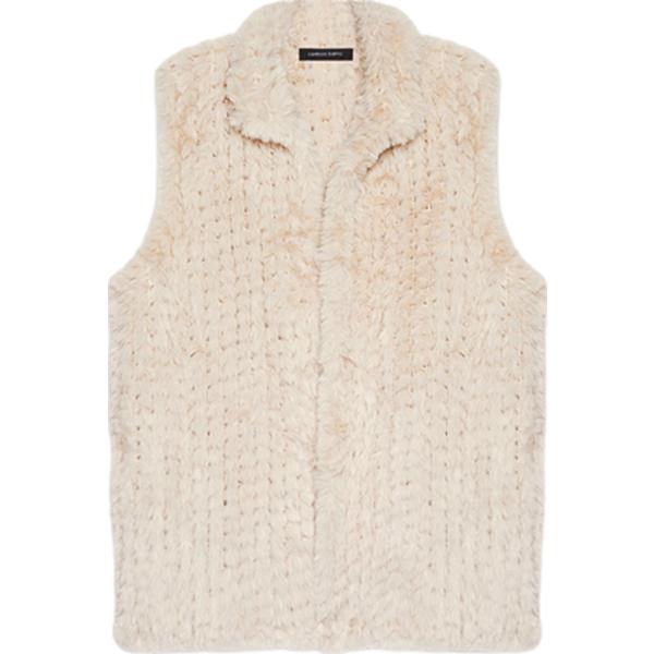 gilet Fiorella Rubino bianco