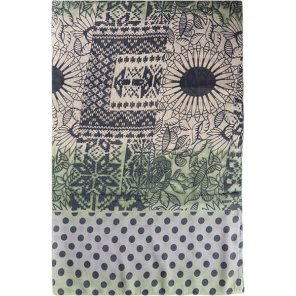stole Fiorella Rubino grigio con stampe