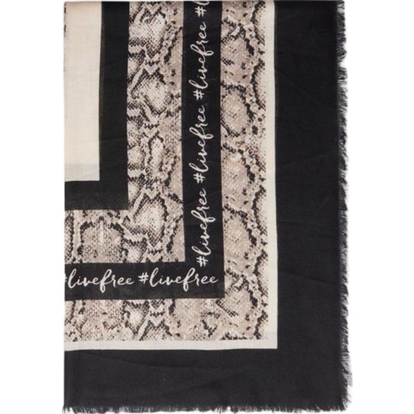 foulard Fiorella Rubino nero animalier