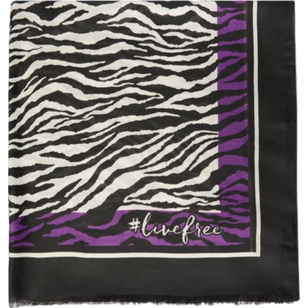 sciarpe Fiorella Rubino nero con stampe