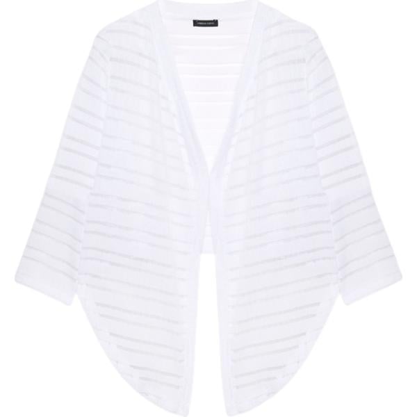 bolero Fiorella Rubino bianco a righe