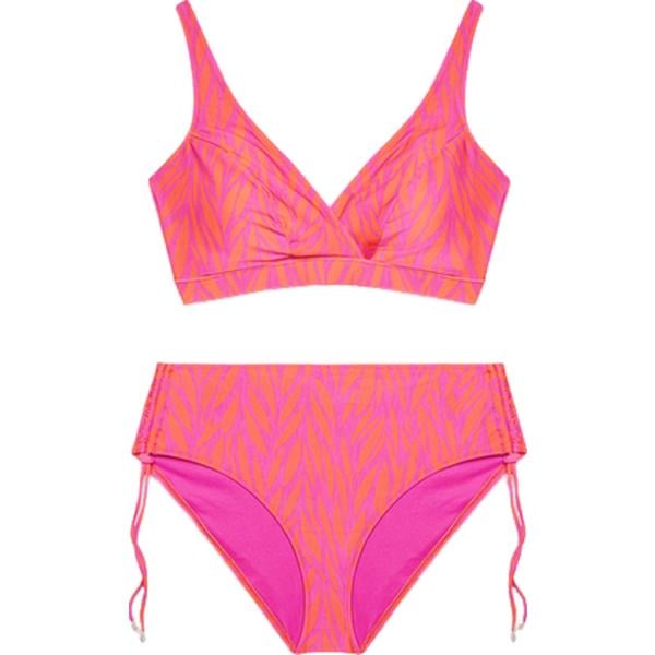 bikini Fiorella Rubino arancione con stampe