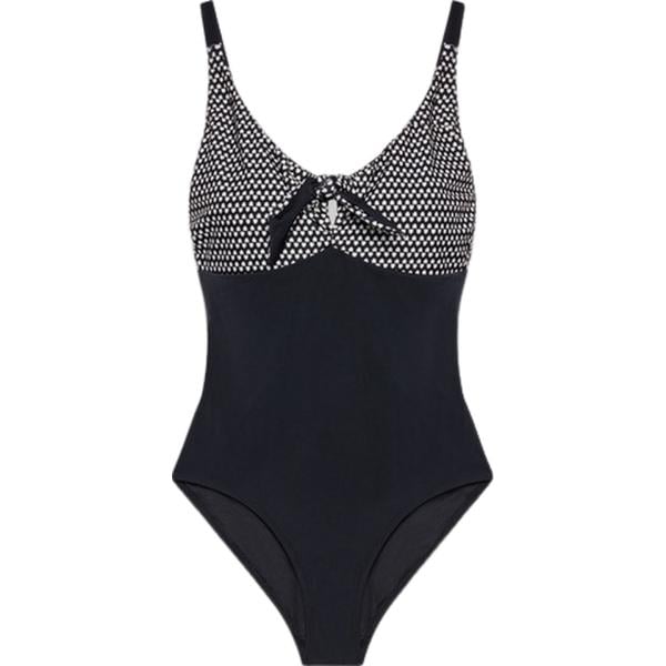 costumi interi Fiorella Rubino nero con stampe