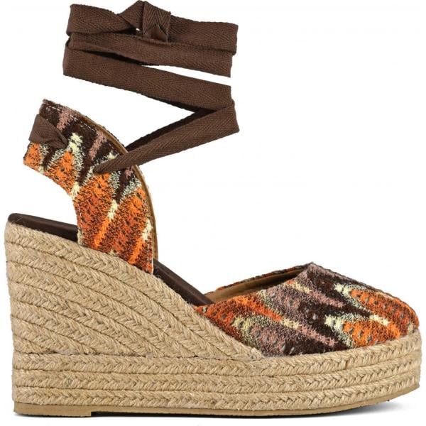 sandali col tacco Colors of California marrone