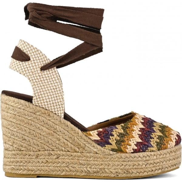 sandali col tacco Colors of California marrone