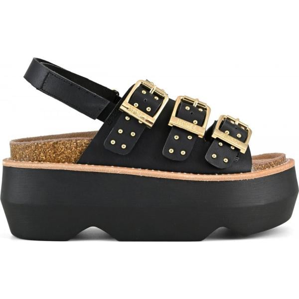 sandali col tacco Colors of California nero