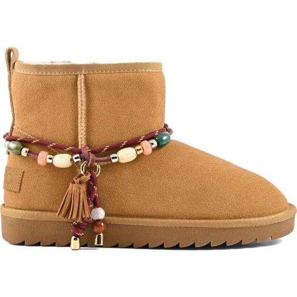 Stivali da donna in bianco neve con perle in montone Colors of California