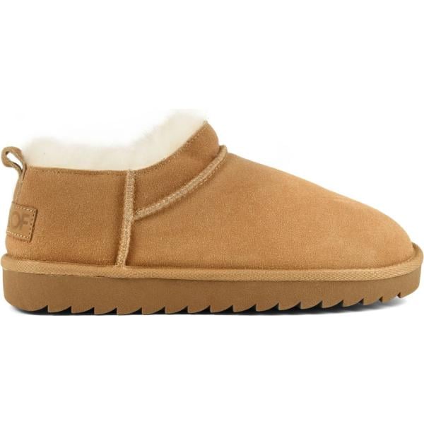 Stivali da donna mini in beige sabbia in montone Colors of California