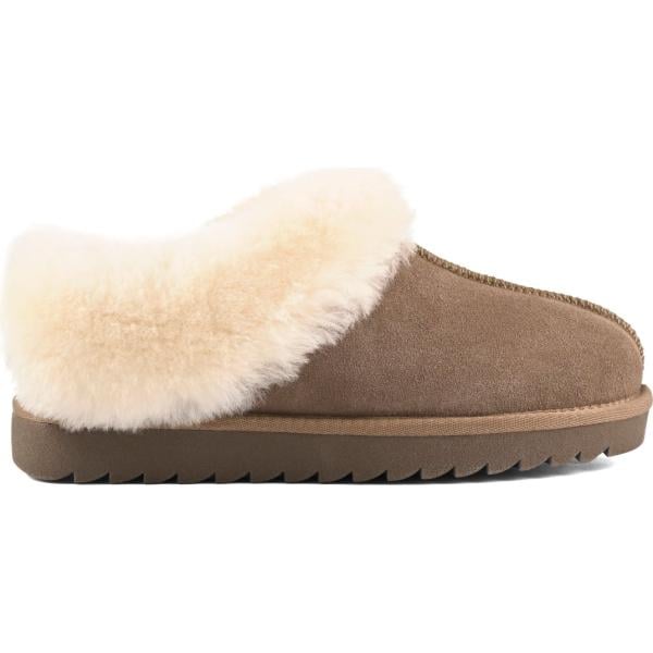 Stivali da donna mini in grigio scuro in montone Colors of California