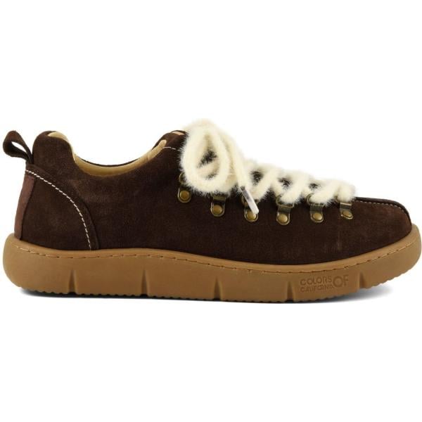 Sneakers da donna effetto scamosciato in pelle Colors of California