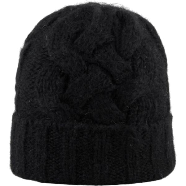Beanie da donna in nero pece in lana Canadian