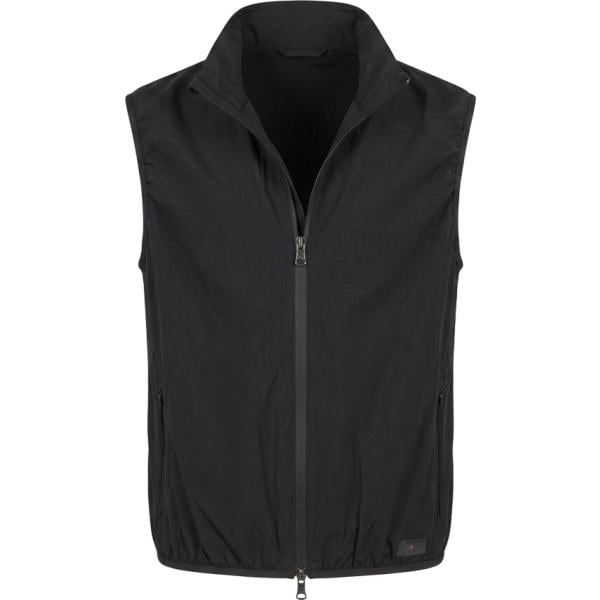 Piumino da uomo in nero pece collo alto con zip in poliestere Canadian