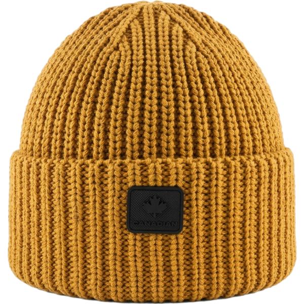Beanie da donna in marrone chiaro in cotone Canadian