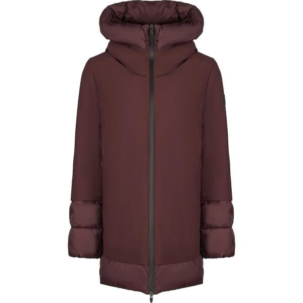 Piumino da uomo in marrone scuro collo a dolcevita con zip in poliestere Canadian