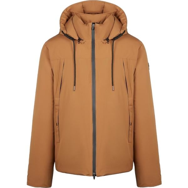 Bomber da uomo collo con cappuccio corto con zip in poliestere Canadian