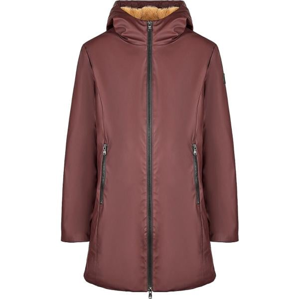 Parka da donna in bordeaux tessuto impermeabile Canadian