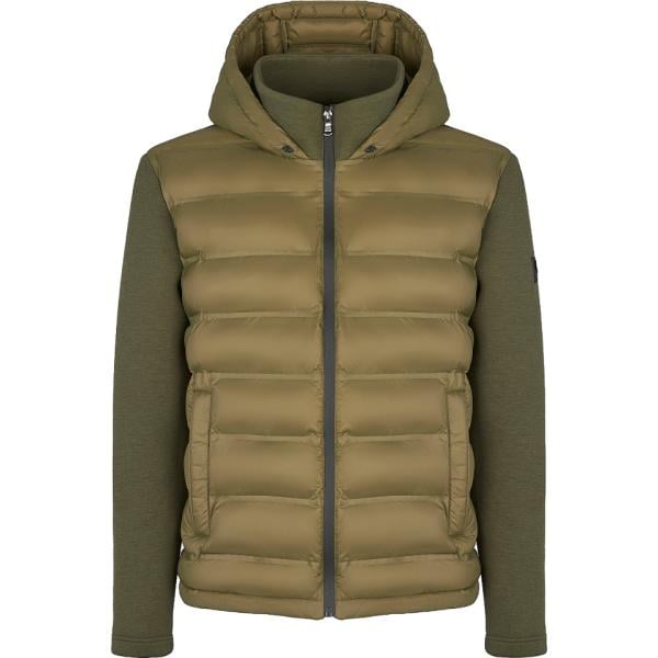 Giacca soprabito da uomo in marrone scuro con zip in rayon Canadian