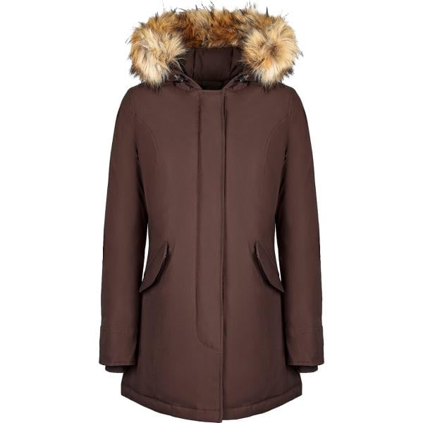 Giacca da donna in marrone scuro lungo in poliestere Canadian